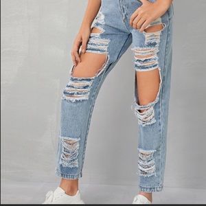 XS SHEIN ripped jeans